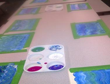 In the art workshop program, teachers learn specific art elements and principles that will be used in the classroom.