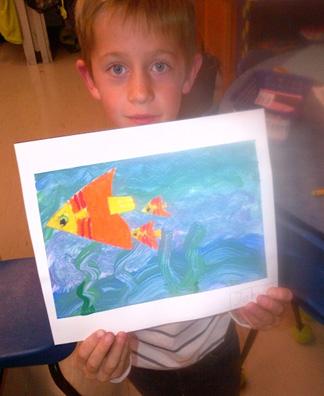 Cool and warm colors at workplus learning about animals fish, amphibians, etc.
