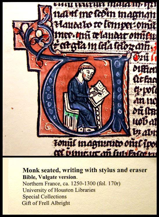 usually by monks. It was tedious, time-consuming work and made books very expensive.