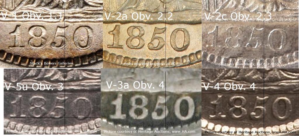 Obverse Date Positions photo array