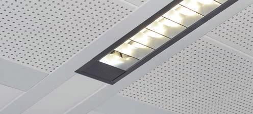 CONSTRUCTION SPECIFICATIONS CONTROLS Semi-specular Louvre Lens Shown Metalumen offers a full range of integrated controls(*) including occupancy, daylight harvesting, switching for a/v applications