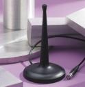 8" L 3' or 6' of cable w/ no conn, SMA, SMB or MMCX Desk Top Dipole Antenna Table top dipole antenna developed for use in WLAN