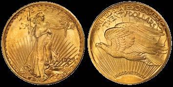 $20 St. Gaudens circa 1908-1928 (in Uncirculated condition). The $20 St. Gaudens is one of the world s most famous coins.