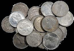 dollar to such an extent that the silver in the coins was worth more than the face value of the coins.