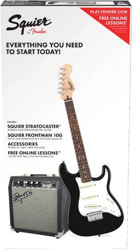 equipped with a fat-sounding humbucking bridge pickup, two single-coil Stratocaster pickups in the middle and neck positions and five-way switching, the Bullet Strat has the classic Fender sound