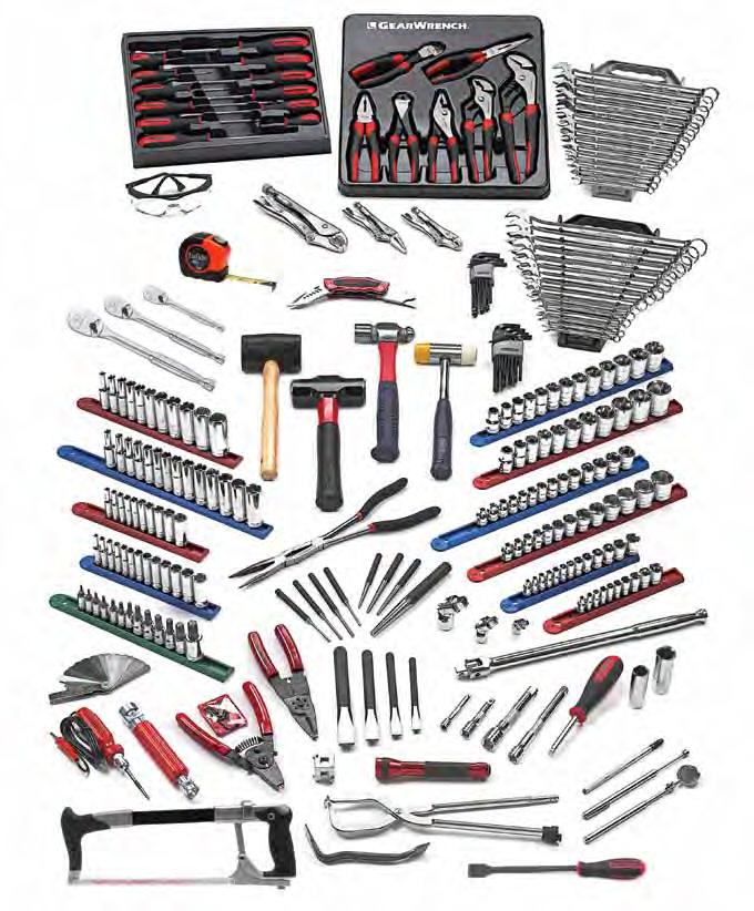 Master Sets The Gear Technical Education Program features carefully designed sets to fully equip the Student Technician with the tools necessary to conquer the service and repair challenges in today