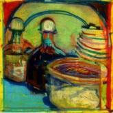 Jar Vase Cup / Oil on canvas /