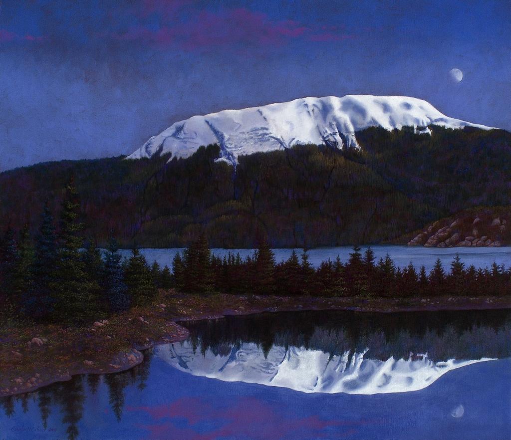 Moonlight Serenade in the Tongass National Forest (Alaska) 2007 Oil on