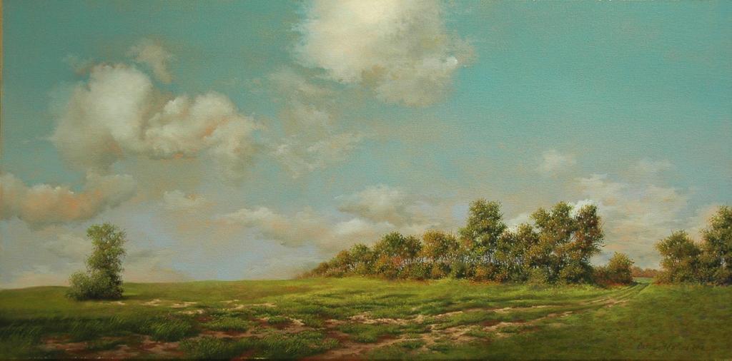 Beautiful Day - Early Autumn (Wethersfield grounds) 2008 Oil on canvas