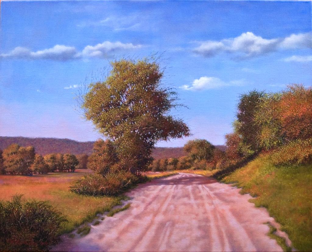 Berkshires Retrospection 2009 Oil on linen 24 x 30 inches Signed & Dated lower