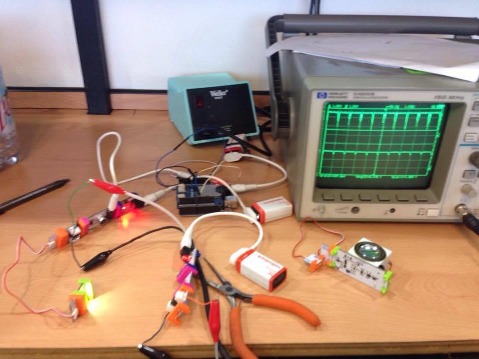 Sergio Sandoval-Reyes, Arturo Hernandez-Balderas 4 Experiments and Results For the experiments we use as was mentioned an Arduino microcontroller with a SD card and several LittleBits components.