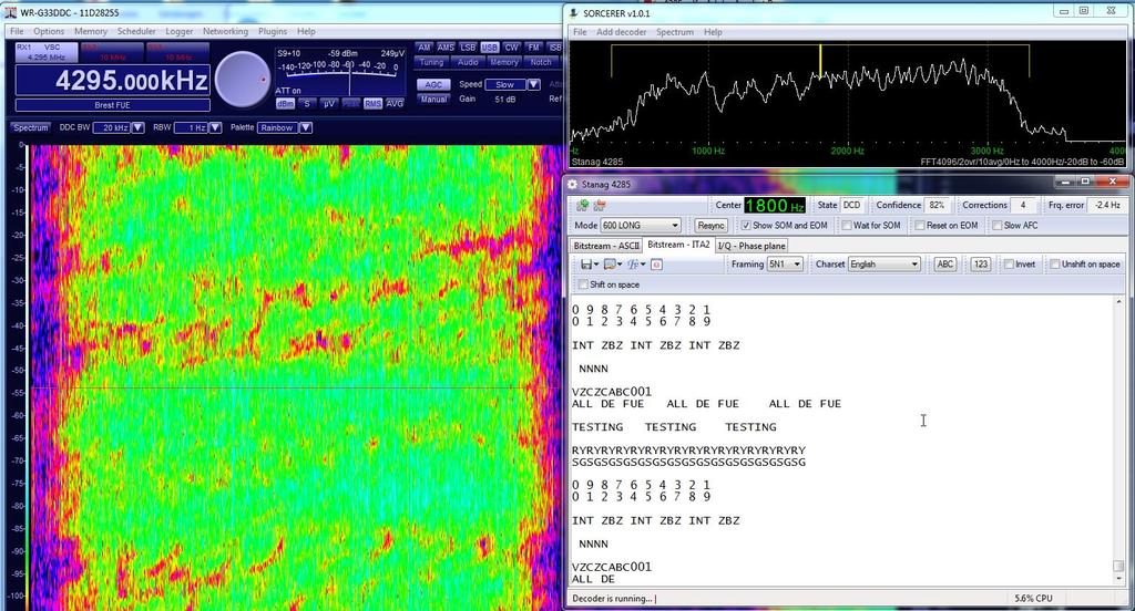 First, try to tune (in SSB/USB) into one of the strongest signals of the map in Figure 2.