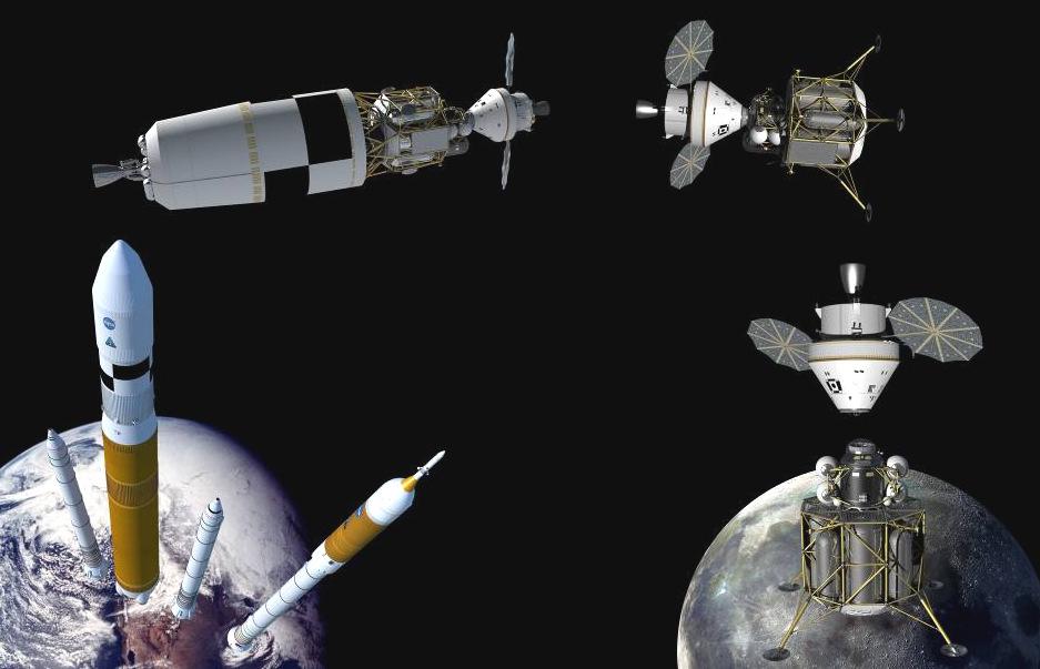 Components of the Constellation Program Earth Departure Stage Ares 5 Cargo Heavy Lift