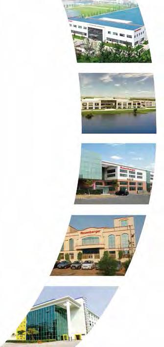 A B C D Rosenberger Asia Pacific: A: Beijing Headquarters, R&D, and Production B: Kunshan, Jiangsu R&D and Production C: Pudong, Shanghai R&D and Production E D: India R&D and Production E: Dongguan