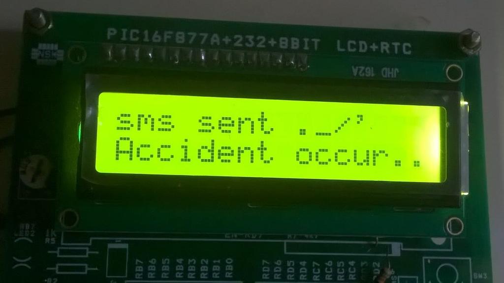 !!!!! Accident Occuring Indication Sms