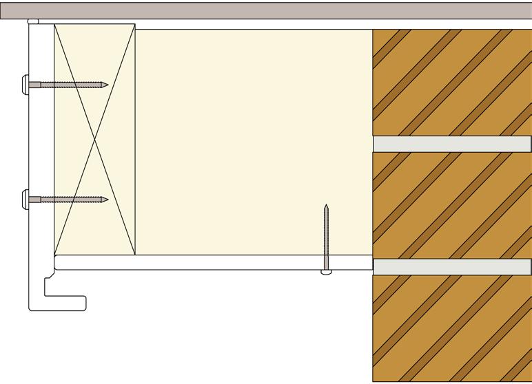Bargeboard Installation Details Bargeboard K16 16mm bargeboard should be installed using 6 Polytop nails 2 per fixing centre at