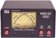 It includes a self-calibrating refl ectometer. The digital display shows SWR at selectable frequencies from 1 to 30 Mhz.