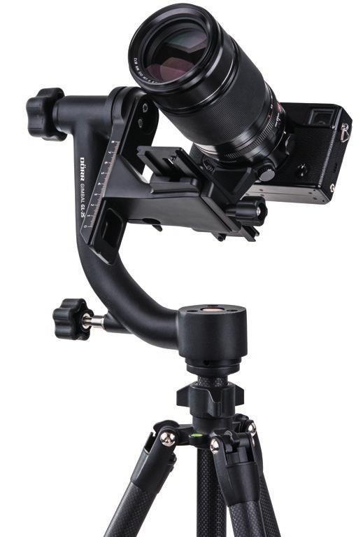 Allows smooth, horizontal and vertical panning The gimbal is designed for usage with large  Allows