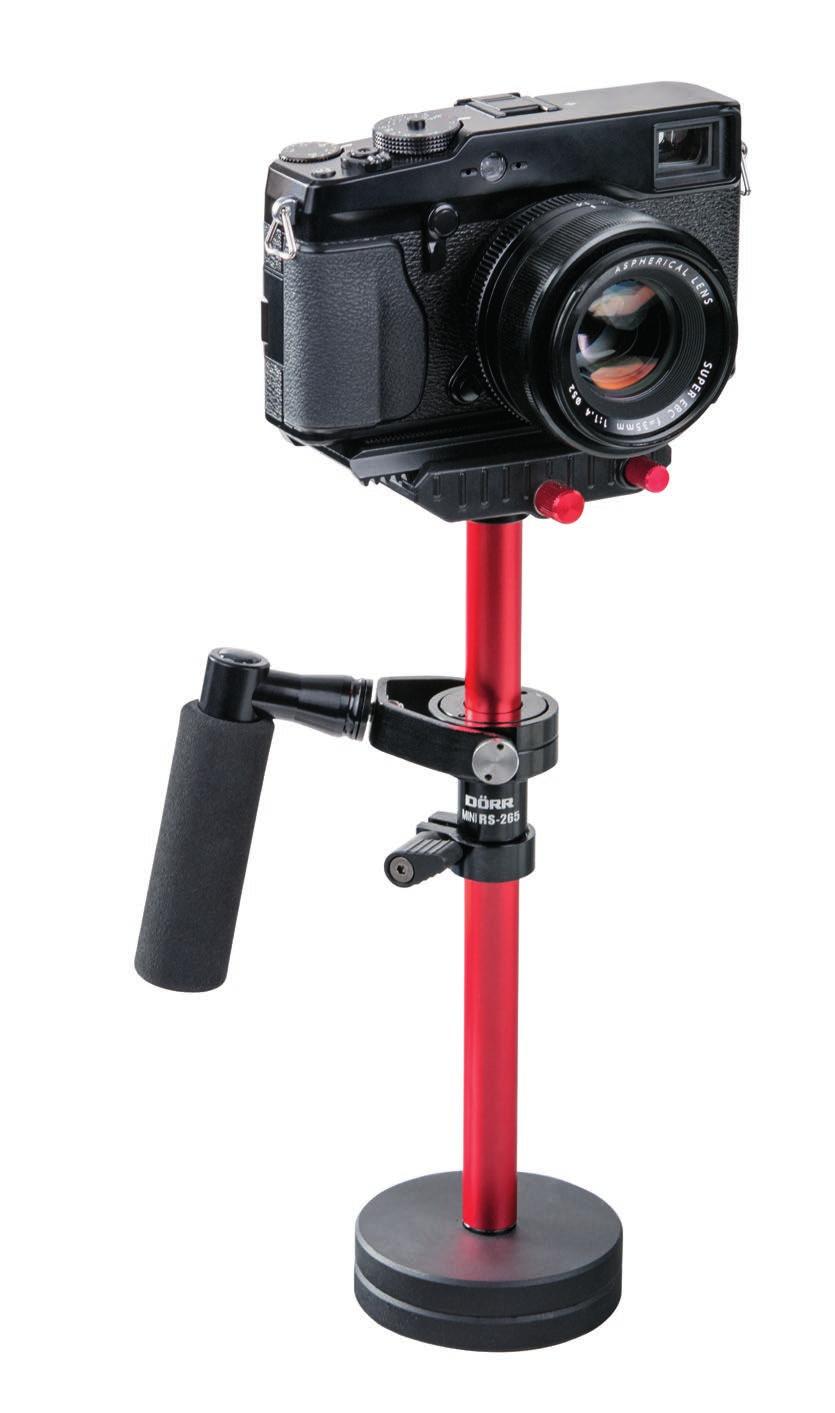 MINI RS-265 Steadycam MINI RS-265 STEADYCAM The compact aluminium Steadycam is well suited for filming with compact cameras, DSLMs, small