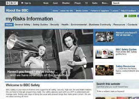 Health and Safety (BBC) The information on the web pages describes what the BBC does in relation to health, safety, security and environmental management.