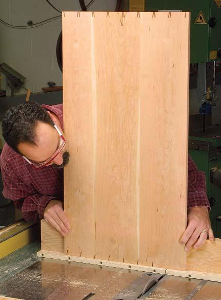When it comes to design decisions, this domino effect is common, and it s a big THE CARCASE BEGINS AS A DOVETAILED BOX The top is joined to the sides with through-dovetails, which will be partially