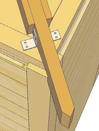 Push rafter tight against corner of Top Plates.