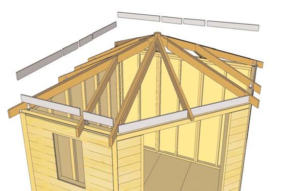 Align Soffit tight to rafter.