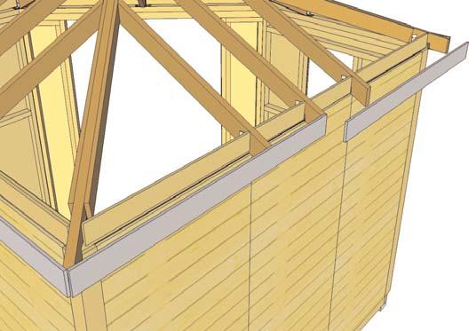 on both Hip and Rear Mid Rafter (See