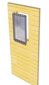 93. Position and attach Above The Door Trim and Narrow