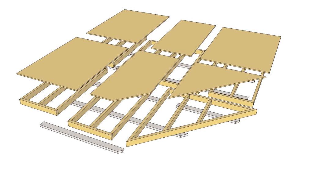 A. Floor Section (Optional) Exploded view of all parts necessary to complete Floor Section.