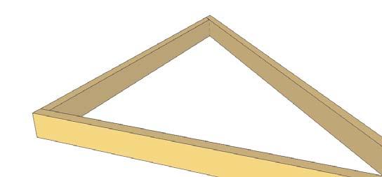 Attach with 2-2 1/2 screws per end. Complete 6 Rectangular Floor Frame Sections.