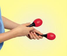 VE48-NINO569 WOOD EGG MARACAS Maracas are used for any style of music and are one of the most popular rhythm