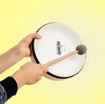 ) Feature Ergonomically shaped handle Age rating 4+ WOOD STIRRING DRUM The eight wooden tongues produce different pitches when they are struck separately, like playing a xylophone.