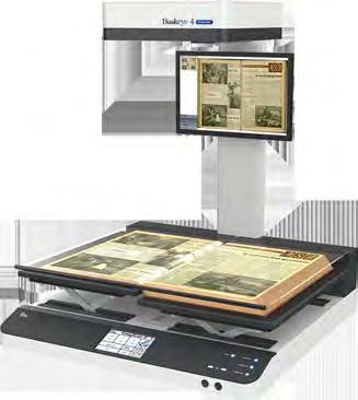The Bookeye 4 V1A is the world s only A1+ overhead book scanner that accommodates both flat documents with or without the glass plate; as well as large, fragile bound documents, using the protective