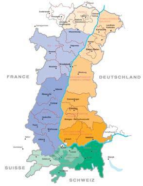 The Upper Rhine as a tri-national metropolitan region A tri-national area or " metropolitan region" Alsace (France) Western part of Baden-Württemberg and the southern part of Rhine-Palatinate
