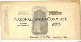National Bank of Commerce, which suffered massive withdrawals of deposits during the Panic of 1907, recovered quickly the following year.