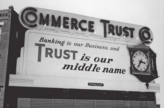 Commerce Trust employed a variety of marketing approaches during the 1950s.