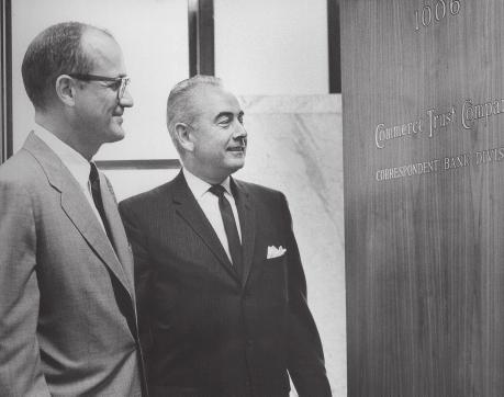 Executive Vice President Bill Lamberson, at right, with Kemper, was one of James Kemper, Jr. s key executives in the 1960s.