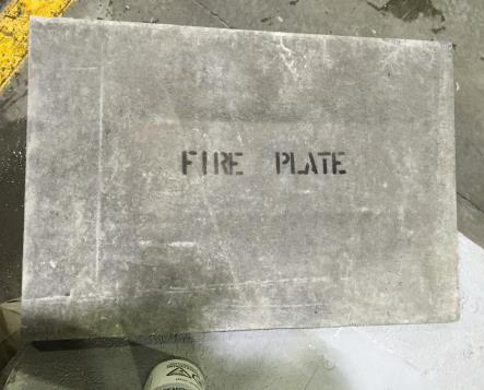 Cut the plate according to the