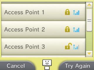 5 1 AOSS Setup Steps for the AOSS access point 5 3 DON T KNOW / NONE OF THESE Search for the access point using your Nintendo 3DS XL system.