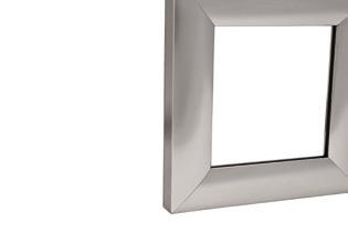 902 stainless steel look 563.26.002 Glass size 65 mm less height and width of aluminum frame 24 decorative profiles 4 9.5 27 decorative profiles 5 6.5 38 plastic gasket profiles 9.