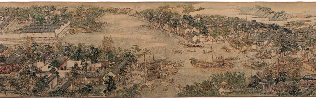 Xu Yang (1712 about 79), Prosperous Suzhou (detail), 1759, ink and colour on silk, Liaoning