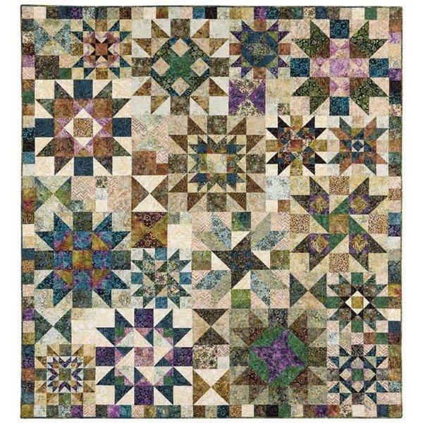 River Rock: New Block of the Month from Marcus Brothers and Sarah Maxwell, starting Mid October 2016. This is a beautiful batik quilt made with Primo Batiks from Marcus Fabrics.