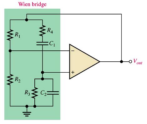 Wien - Bridge Oscillator It is a low frequency oscillator which