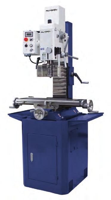 GEAR HEAD MILLING MACHINE MOTOR VERTICAL SPINDLE 3 HP / 230 V / 60HZ / 1PH Palmgren s deluxe gear head milling machine delivers the precision, power and versatility to handle a wide range of