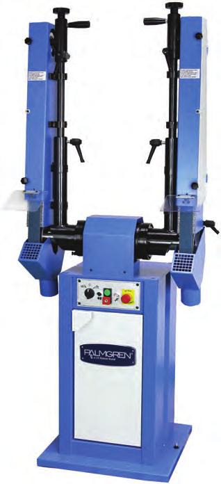 2" TWO SPEED DUAL STATION BELT GRINDERS Palmgren s 2 dual station universal belt grinder delivers enhanced grinding and finishing productivity all in one machine.