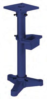 HEAVY DUTY TOOL STAND Item # 9670101 - Heavy duty cast iron tool stand fits all bench grinders, buffers and belt grinders. Multi-hole top for easy securing of finishing tool to stand Quench pot. $120.