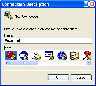 3.1 First, you will be shown the following dialog box in which to enter a name for the connection.