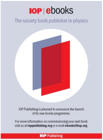 Our ebooks programme The IOP e-book programme will provide an additional content channel for authors looking to publish with a society publisher and offers numerous benefits to both researchers and