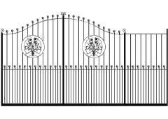 These gates are constructed
